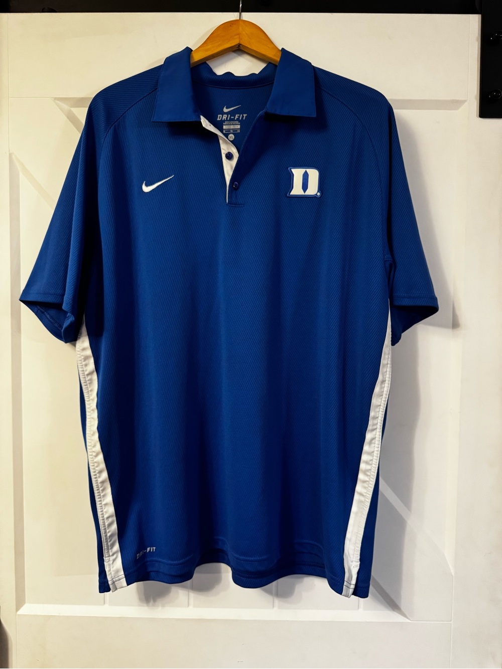 NWOT Nike Men’s Royal Duke Blue Devils Dri-FIT Polo, Size XL